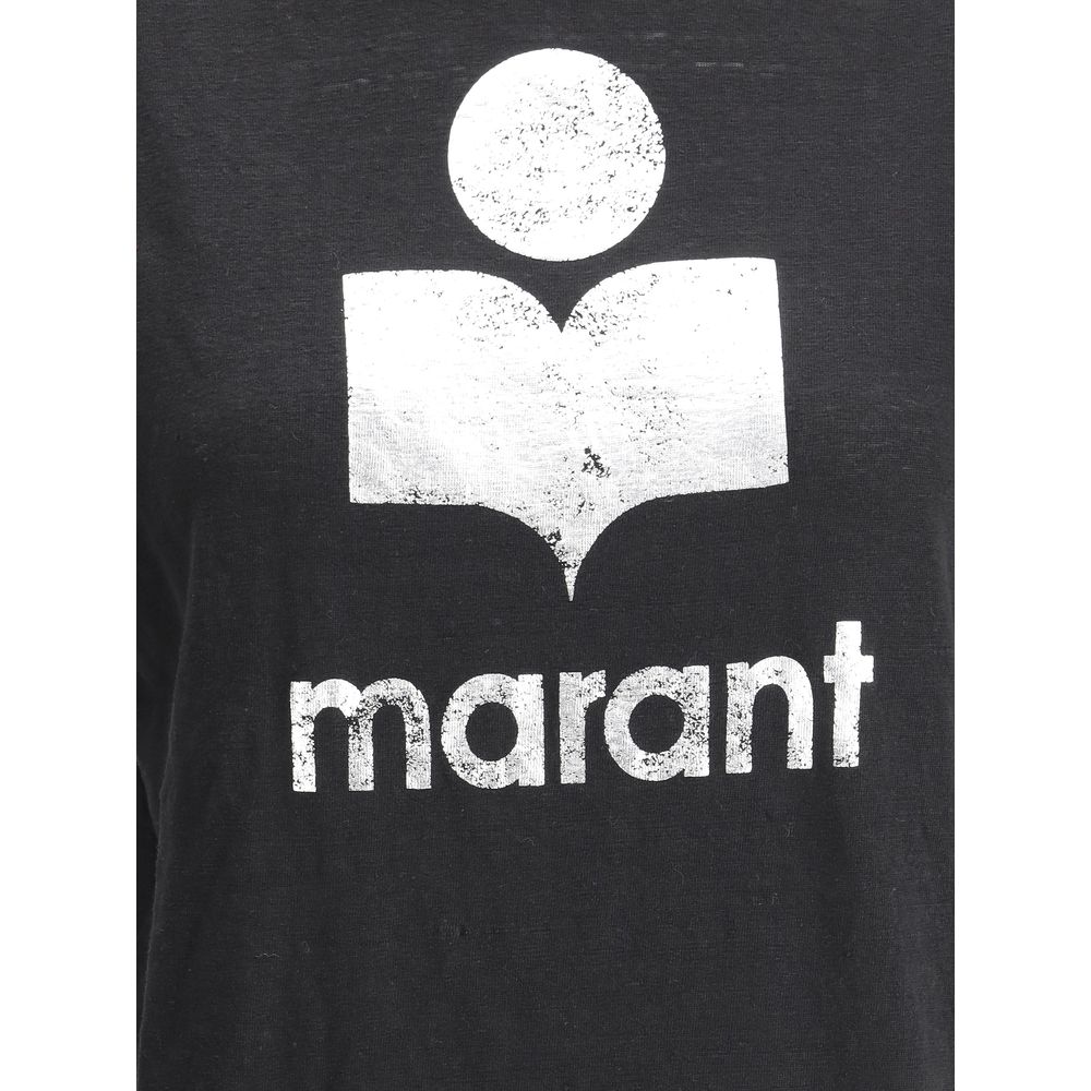 Marant Etoile Black Linen T-Shirt Marant Etoile