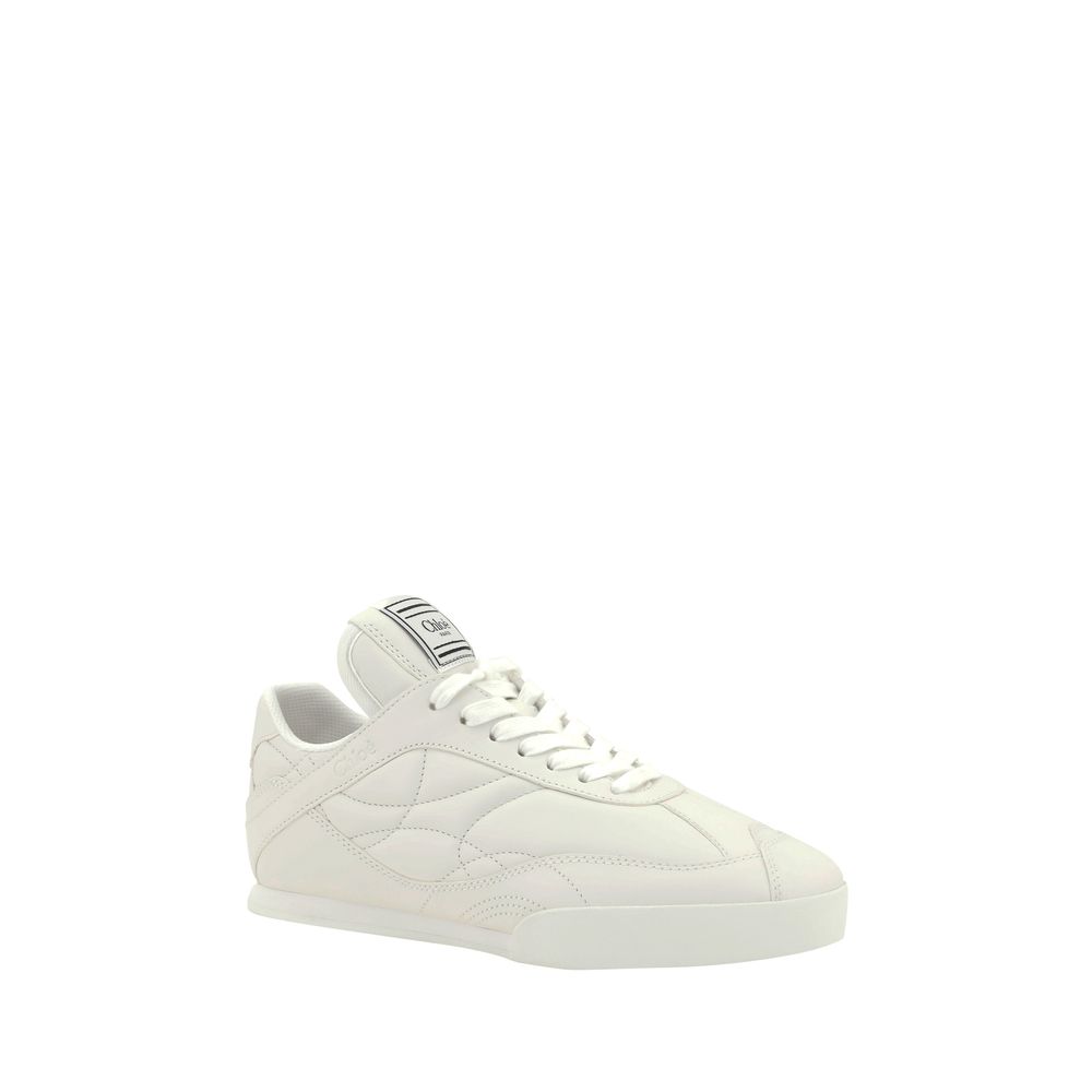 Chloé White Calf Leather Bos Taurus Low Top Sneakers Chloé