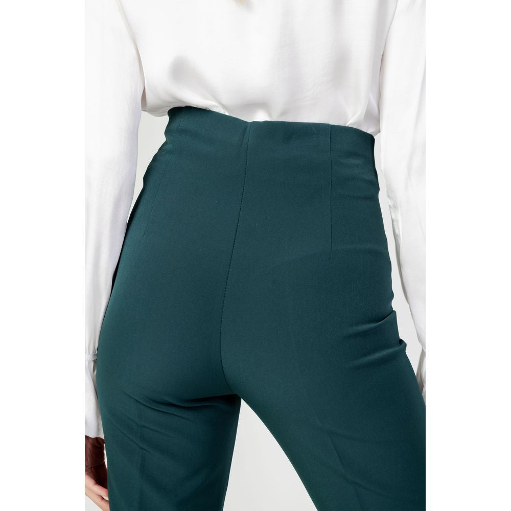 Sandro Ferrone Green Polyester Pant Sandro Ferrone
