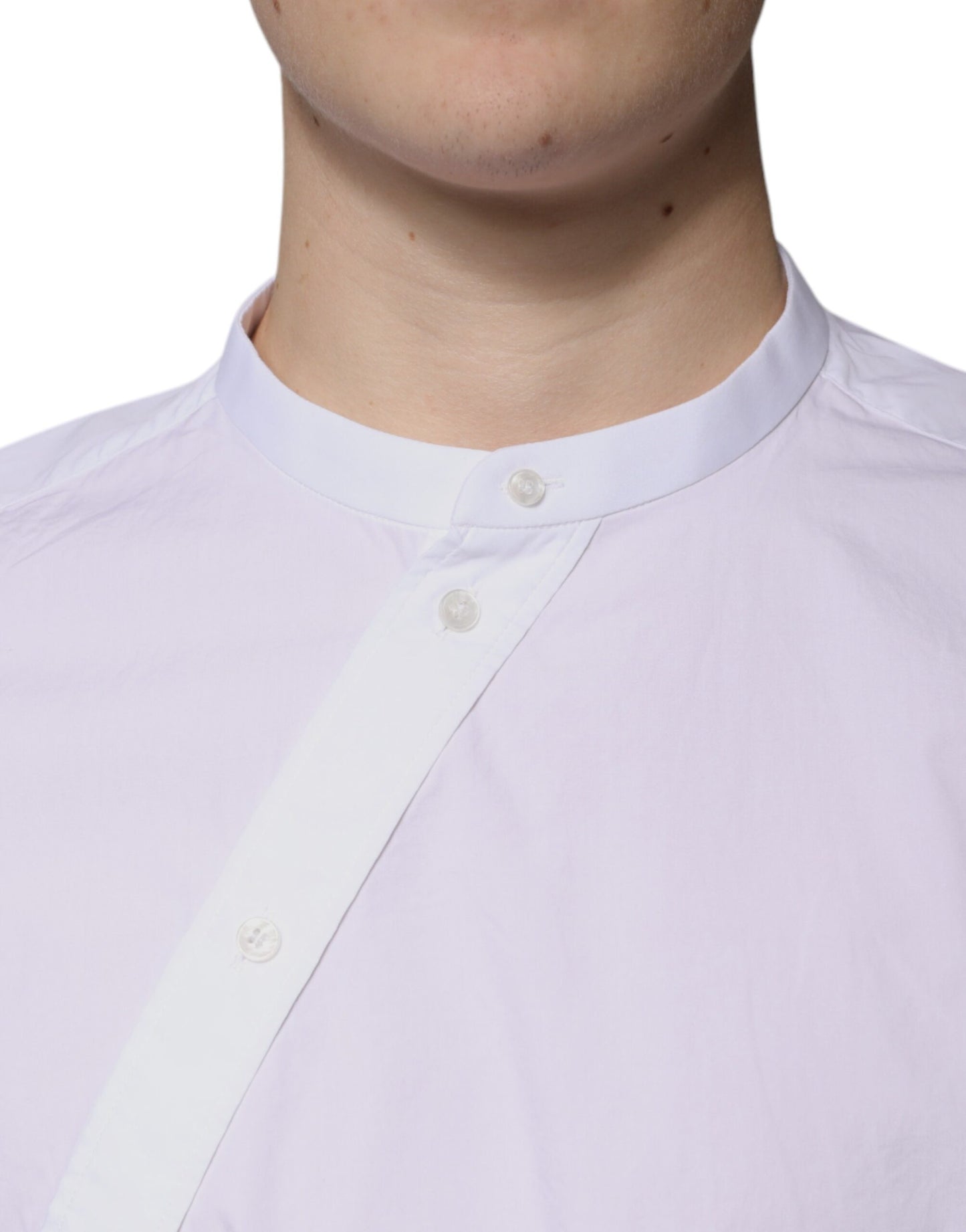 Dolce & Gabbana White Cotton Slim Fit MARTINI Dress Shirt Dolce & Gabbana
