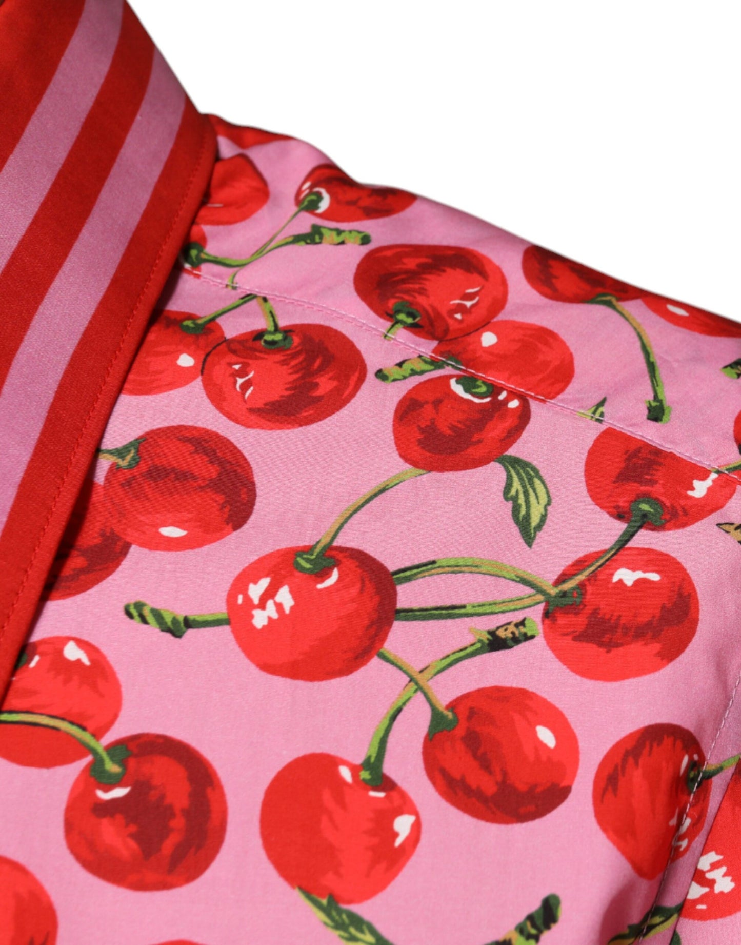 Dolce & Gabbana Pink Cherry Cotton Formal MARTINI Dress Shirt Dolce & Gabbana