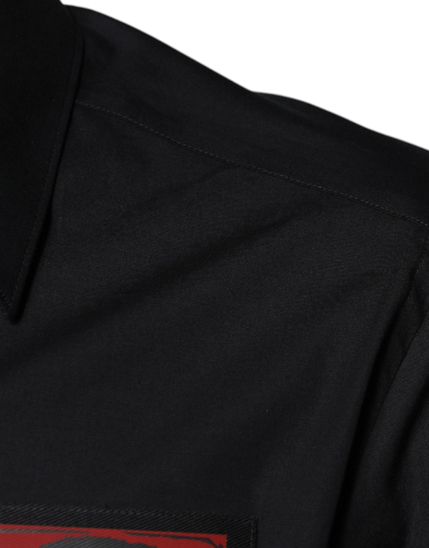 Dolce & Gabbana Black Eye Patch Long Sleeve GOLD Dress Shirt Dolce & Gabbana