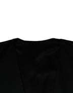 Dolce & Gabbana Black Wool Formal Dress Men Waistcoat Vest - Eljoys Fashion 