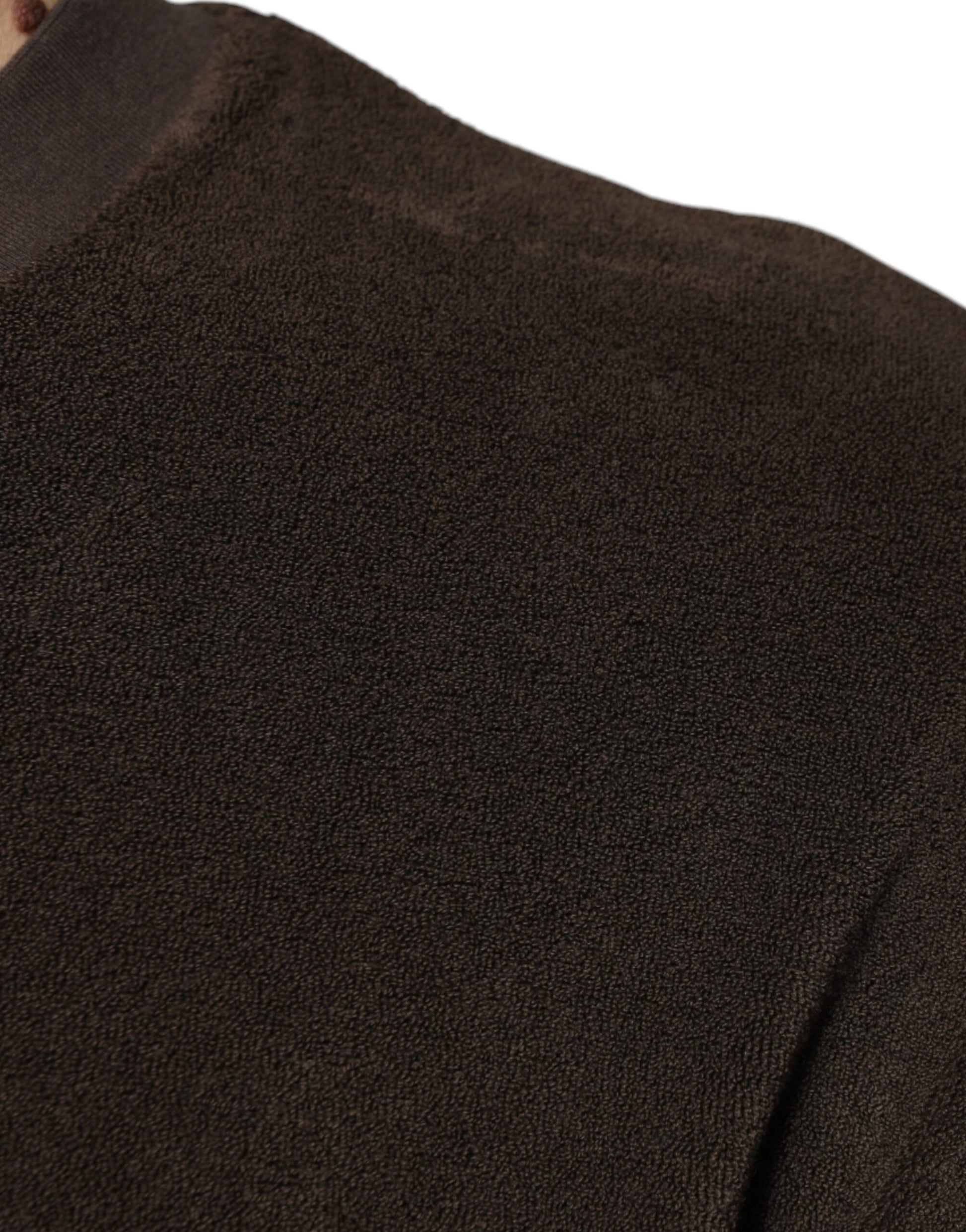 Dolce & Gabbana Brown Cotton Crew Neck Short Sleeves T-shirt Dolce & Gabbana