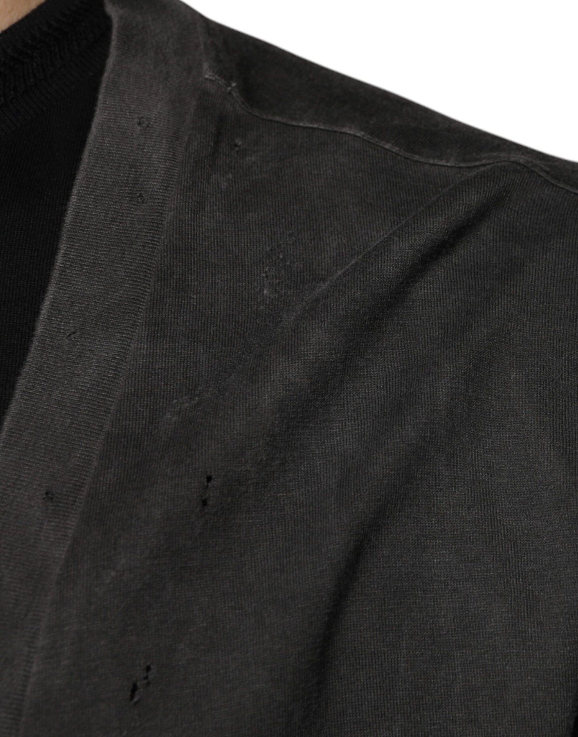 Dolce & Gabbana Black Cotton Crew Neck Short Sleeves T-shirt Dolce & Gabbana