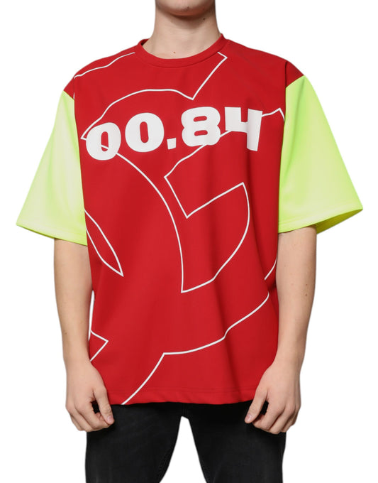 Dolce & Gabbana Multicolor Logo Cotton Men Crew Neck T-shirt Dolce & Gabbana