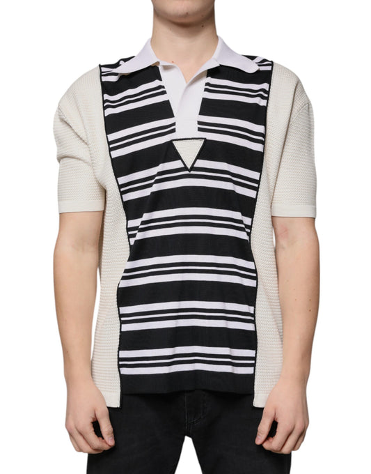 Dolce & Gabbana Multicolor Stripe Collared Polo T-shirt Dolce & Gabbana