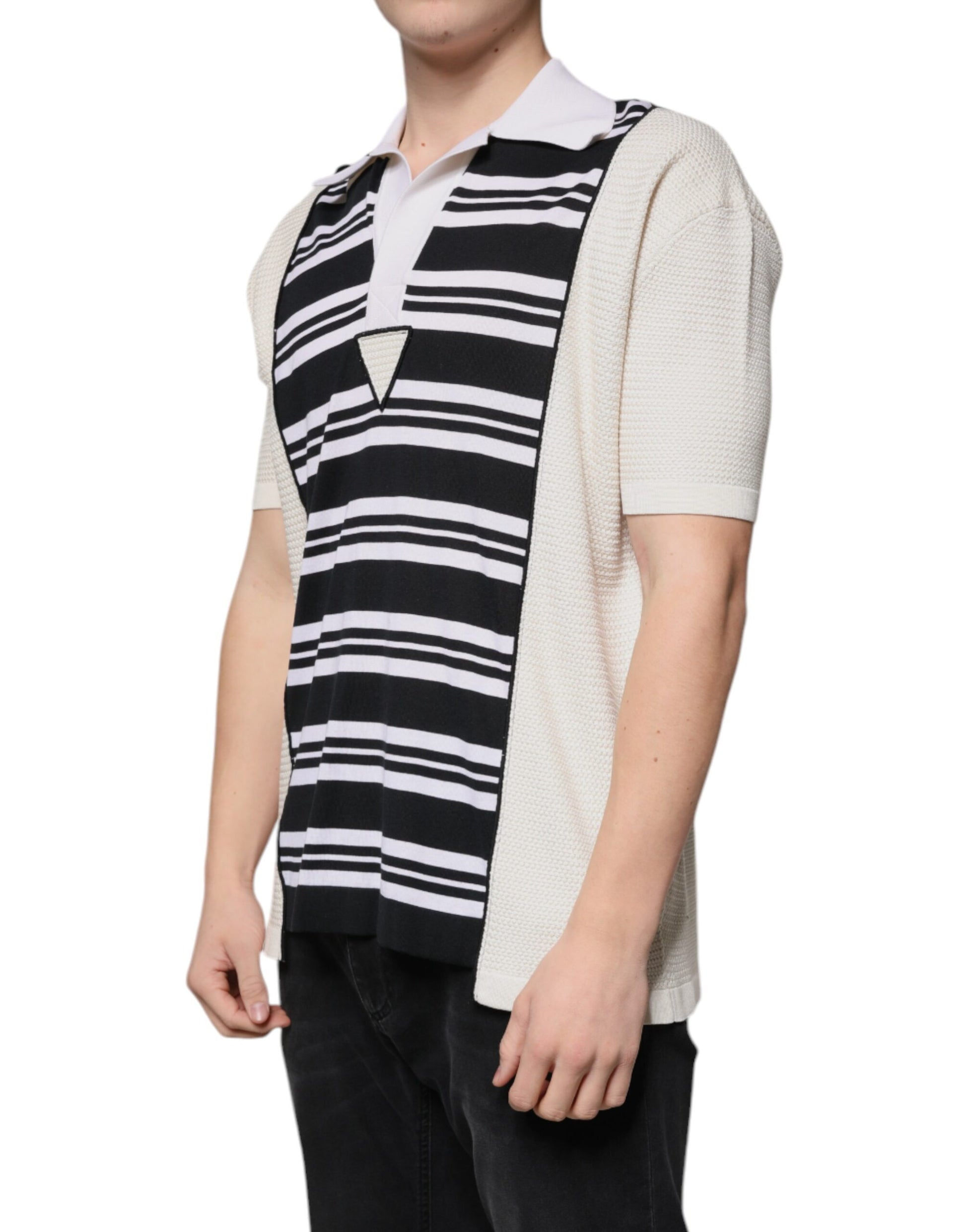 Dolce & Gabbana Multicolor Stripe Collared Polo T-shirt Dolce & Gabbana
