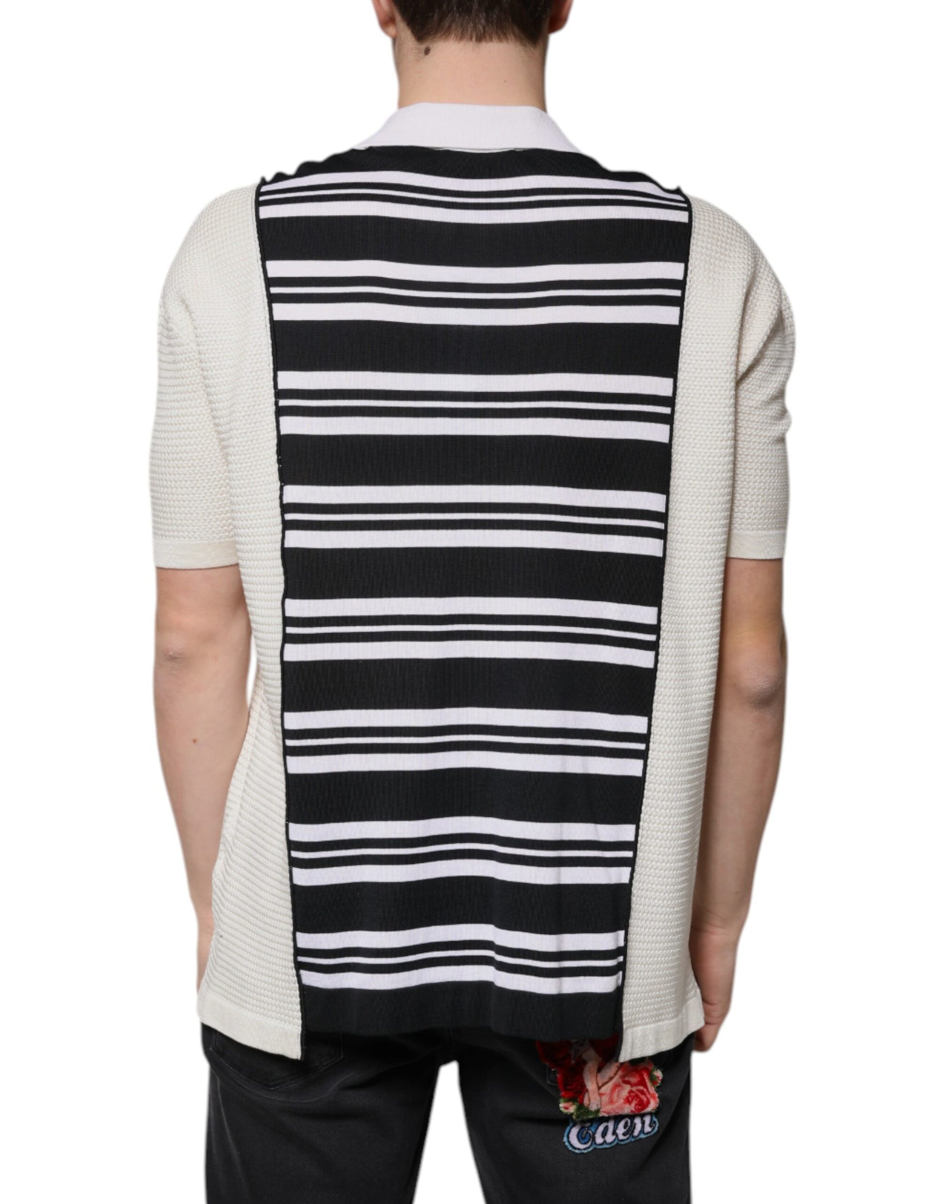 Dolce & Gabbana Multicolor Stripe Collared Polo T-shirt Dolce & Gabbana