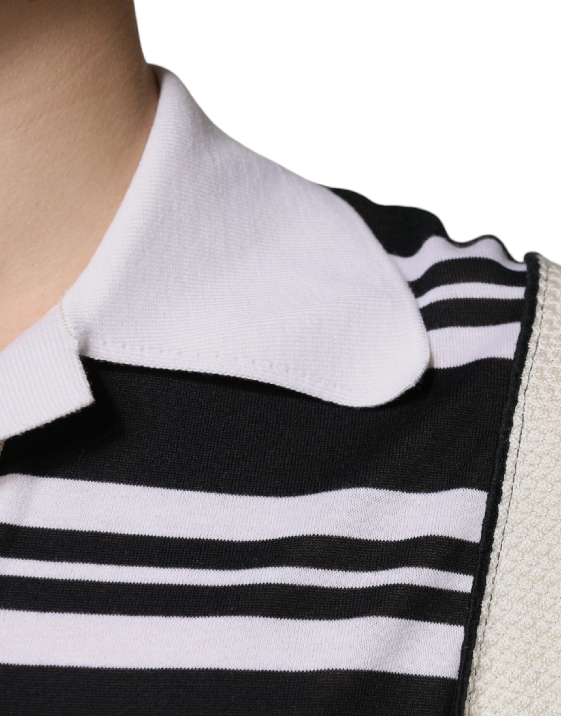 Dolce & Gabbana Multicolor Stripe Collared Polo T-shirt Dolce & Gabbana
