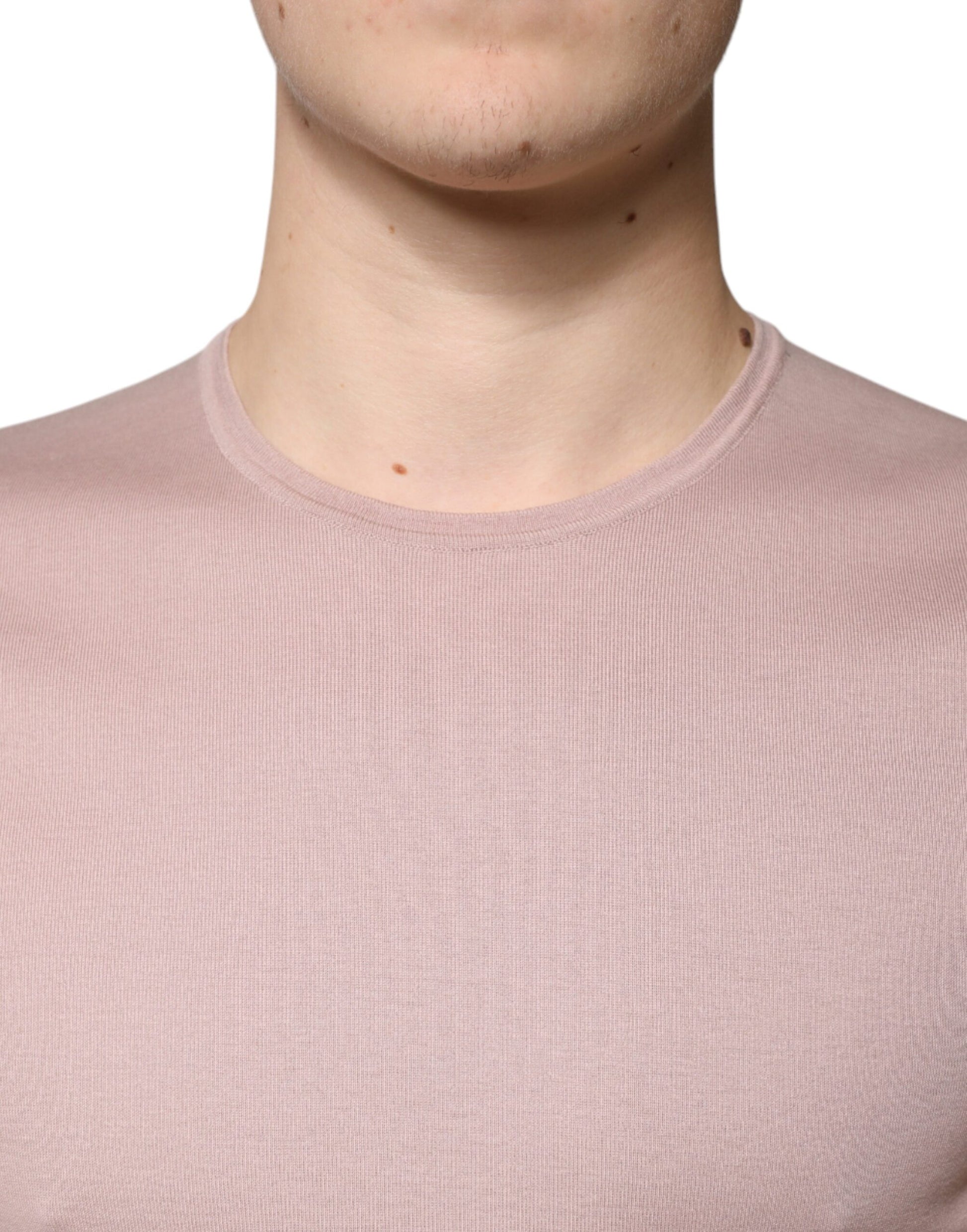 Dolce & Gabbana Brown Cotton Short Sleeves Round Neck T-shirt Dolce & Gabbana