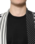 Dolce & Gabbana Black White Polka Dots Silk Men Casual Shirt - Eljoys Fashion 