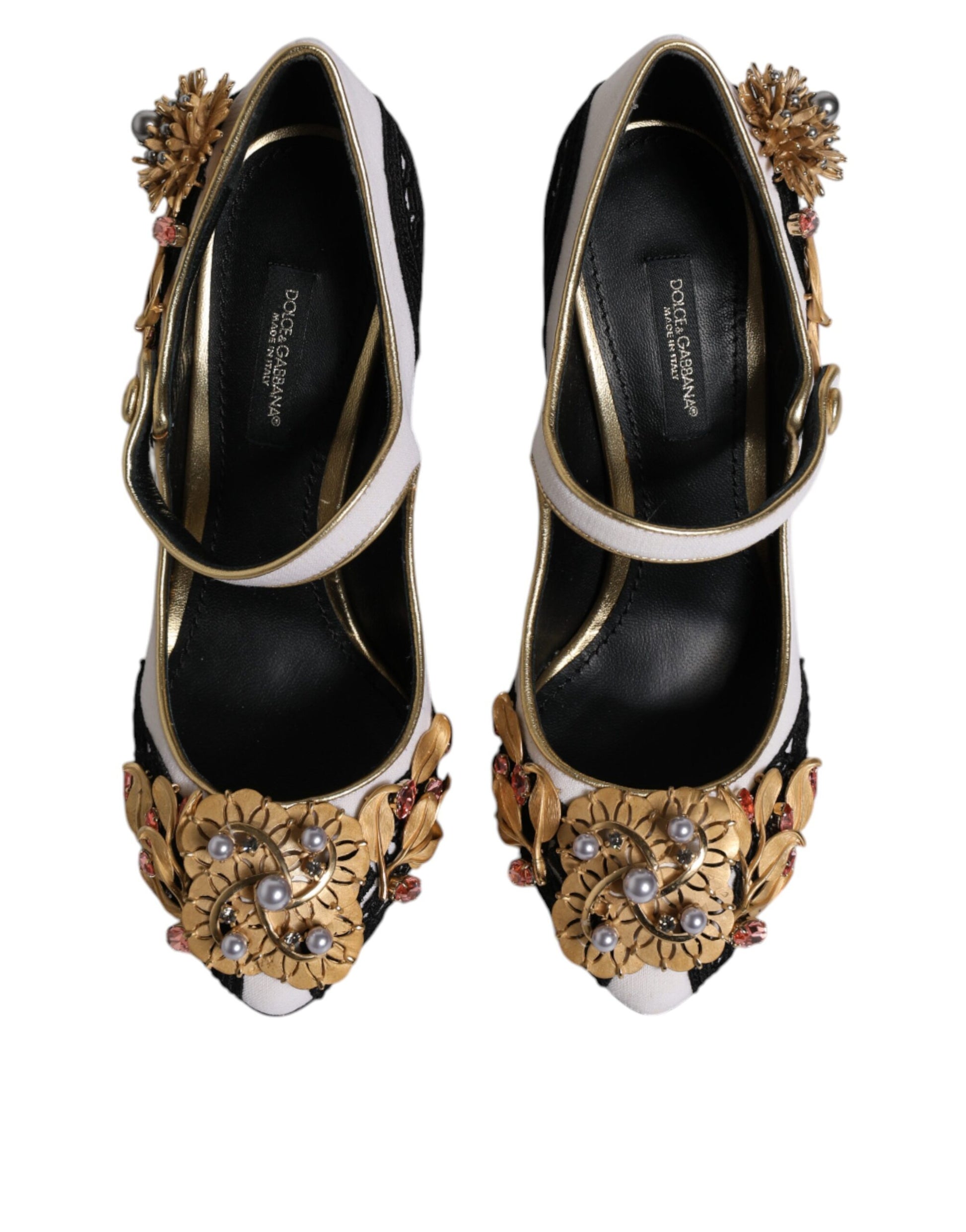 Dolce & Gabbana Multicolor Embellished Heels Pumps Shoes Dolce & Gabbana