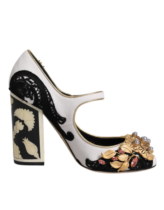 Dolce & Gabbana Multicolor Embellished Heels Pumps Shoes Dolce & Gabbana