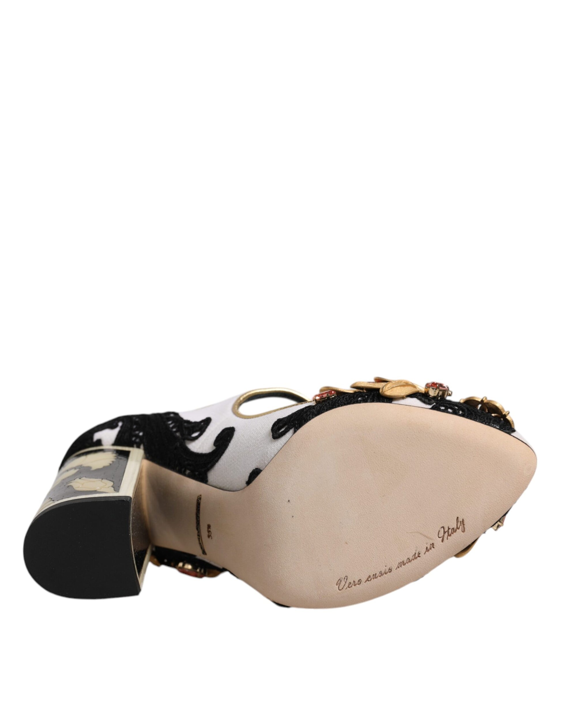 Dolce & Gabbana Multicolor Embellished Heels Pumps Shoes Dolce & Gabbana