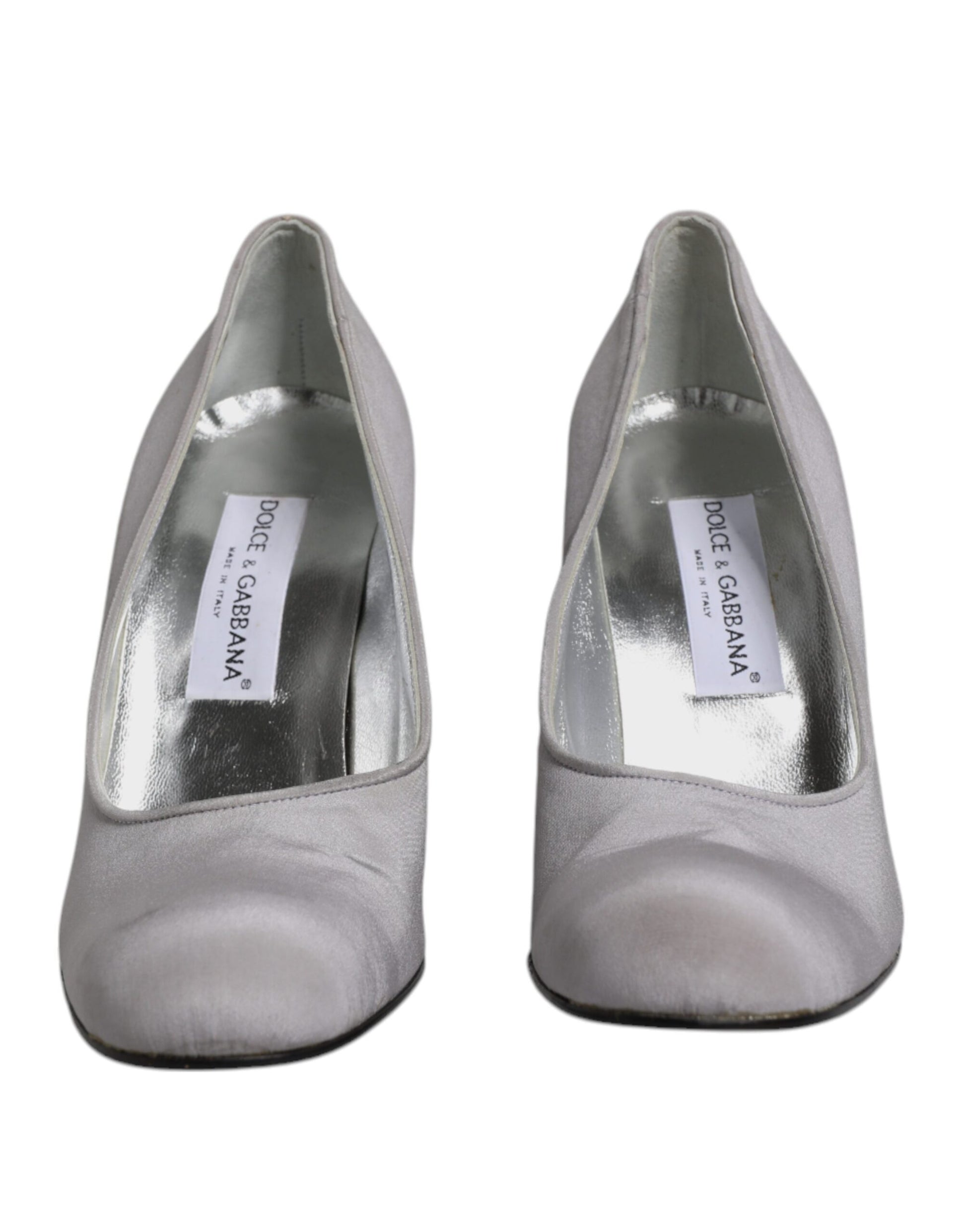 Dolce & Gabbana Gray Suede Leather High Heel Pumps Shoes Dolce & Gabbana