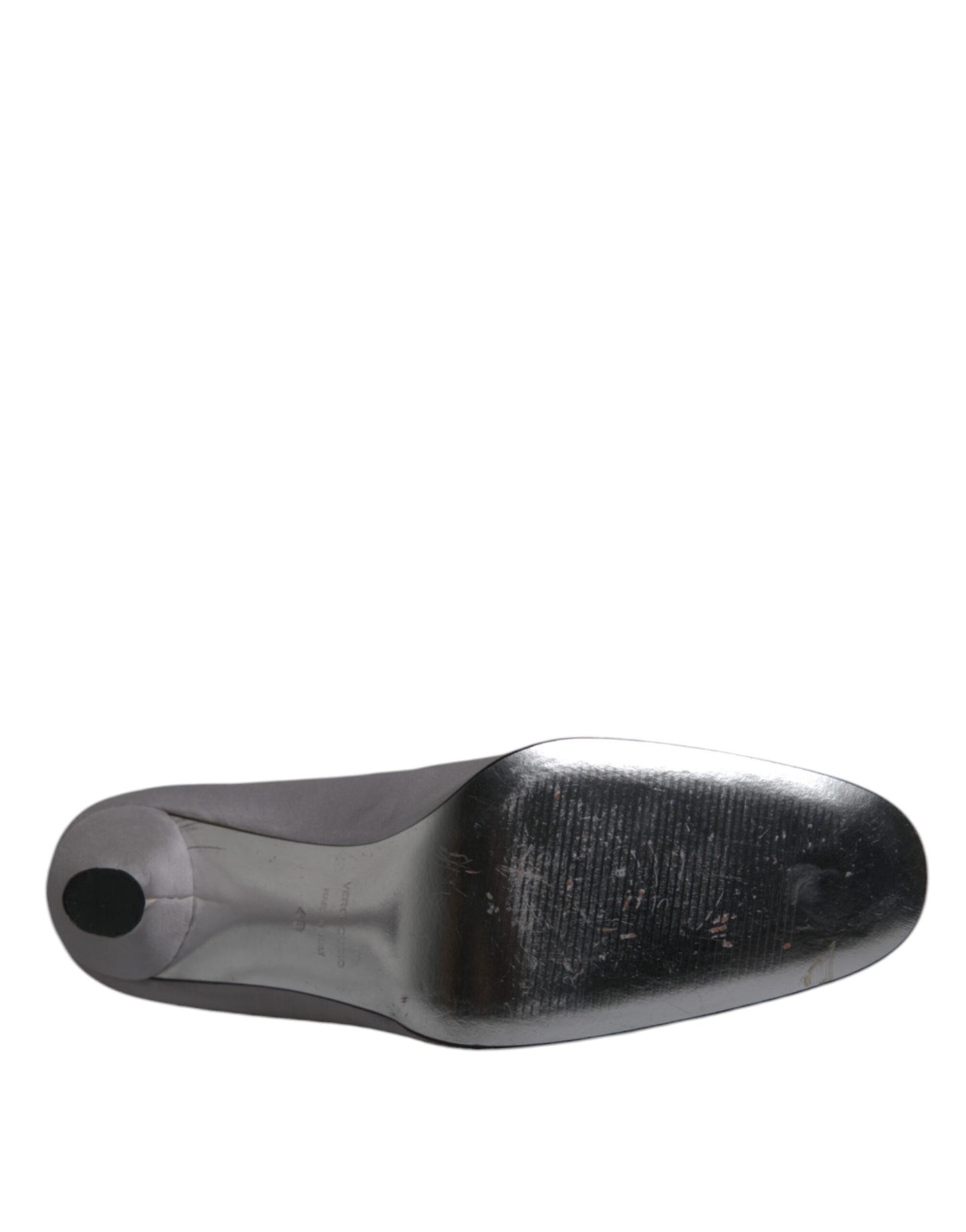 Dolce & Gabbana Gray Suede Leather High Heel Pumps Shoes Dolce & Gabbana