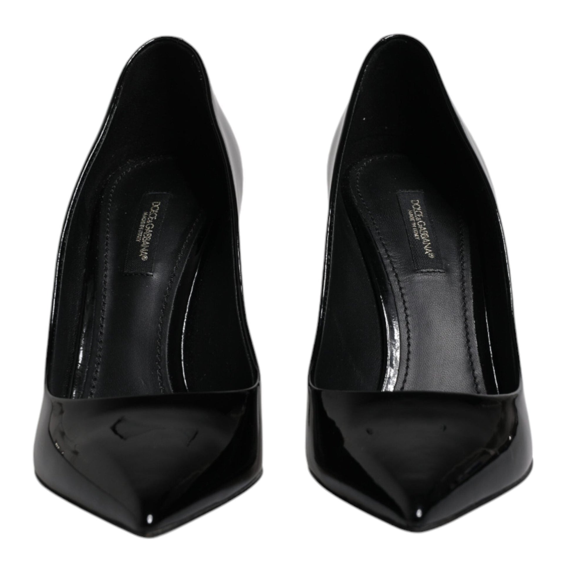 Dolce & Gabbana Black Patent Leather High Heels Pumps Shoes Dolce & Gabbana