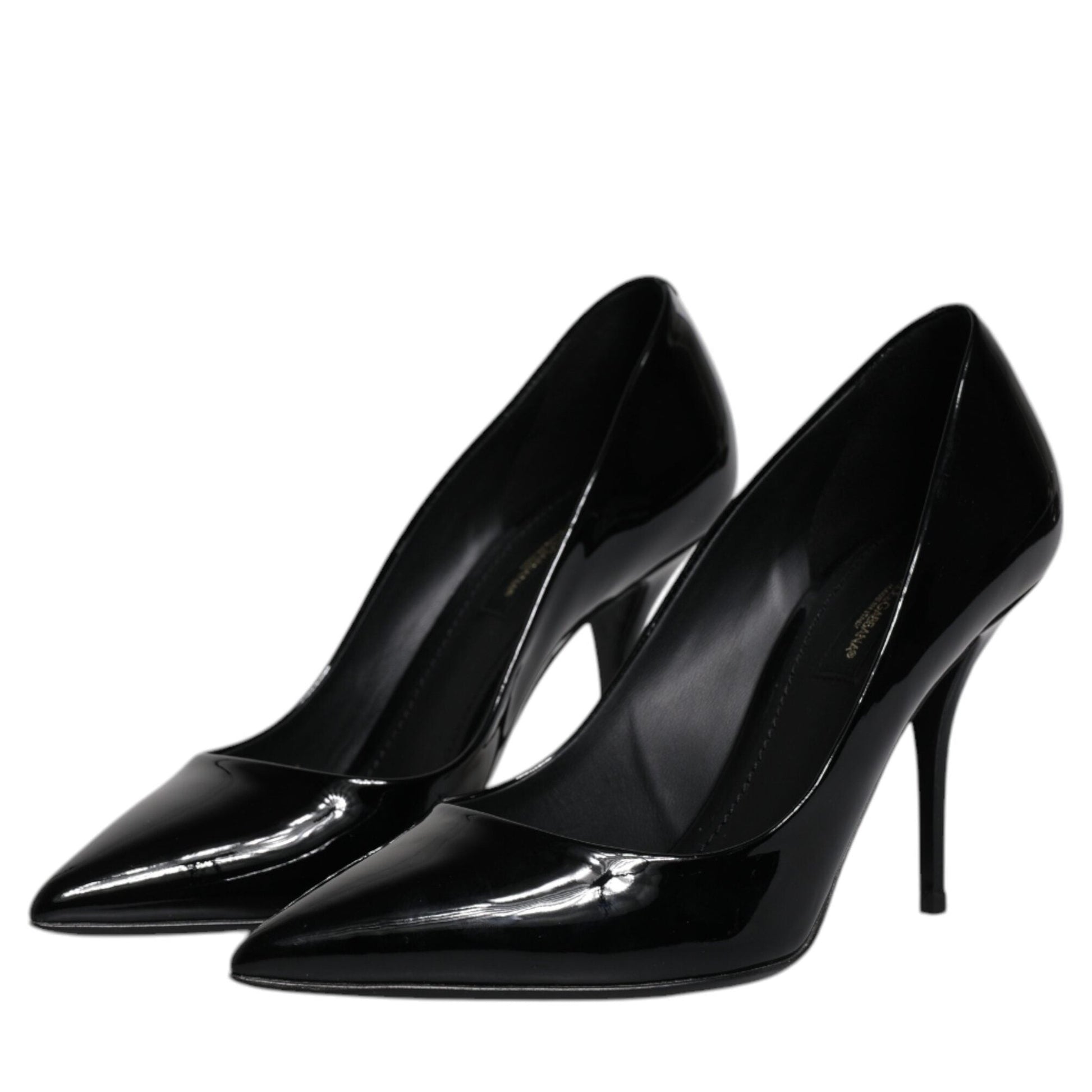 Dolce & Gabbana Black Patent Leather High Heels Pumps Shoes Dolce & Gabbana