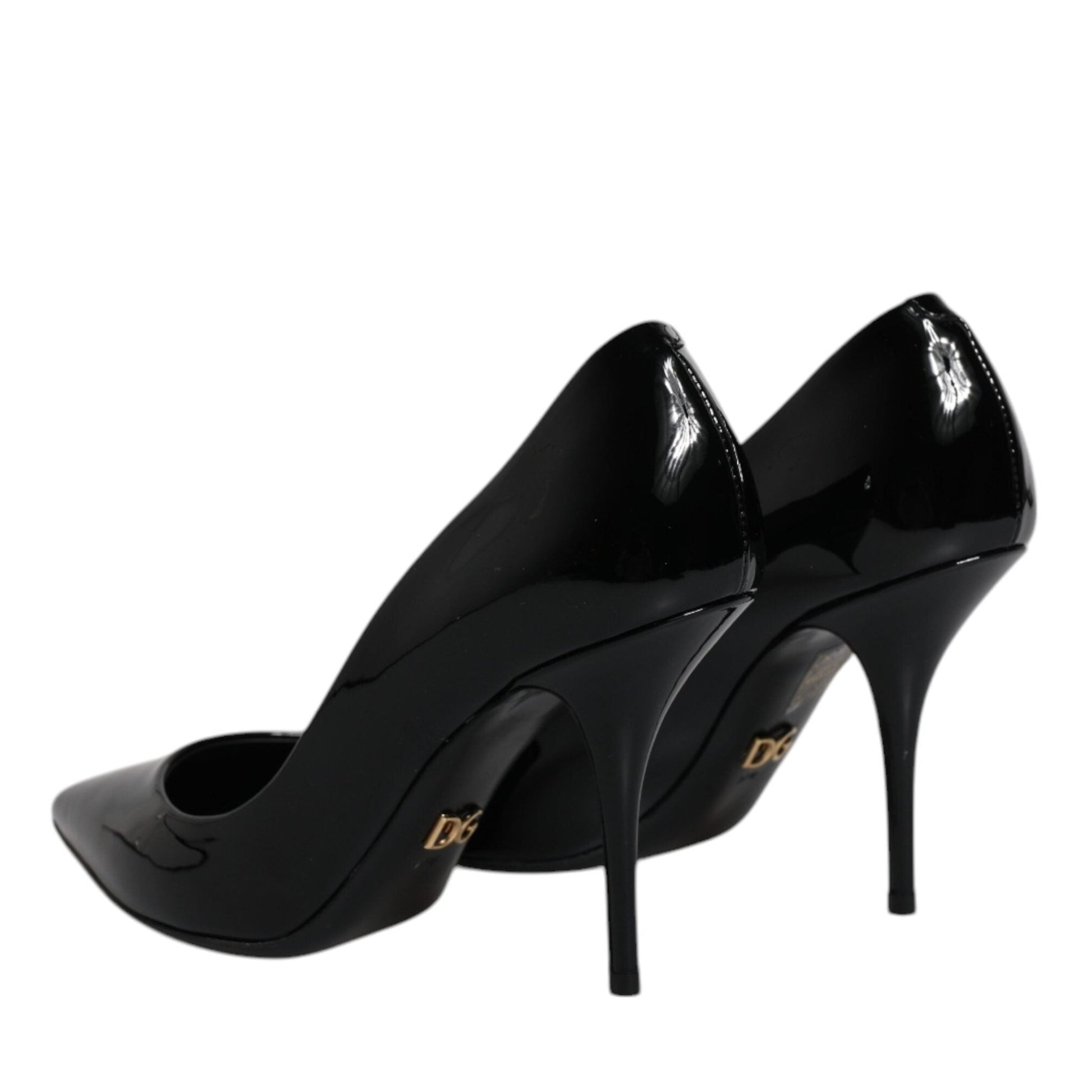 Dolce & Gabbana Black Patent Leather High Heels Pumps Shoes Dolce & Gabbana