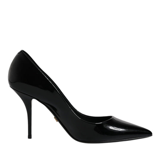 Dolce & Gabbana Black Patent Leather High Heels Pumps Shoes Dolce & Gabbana