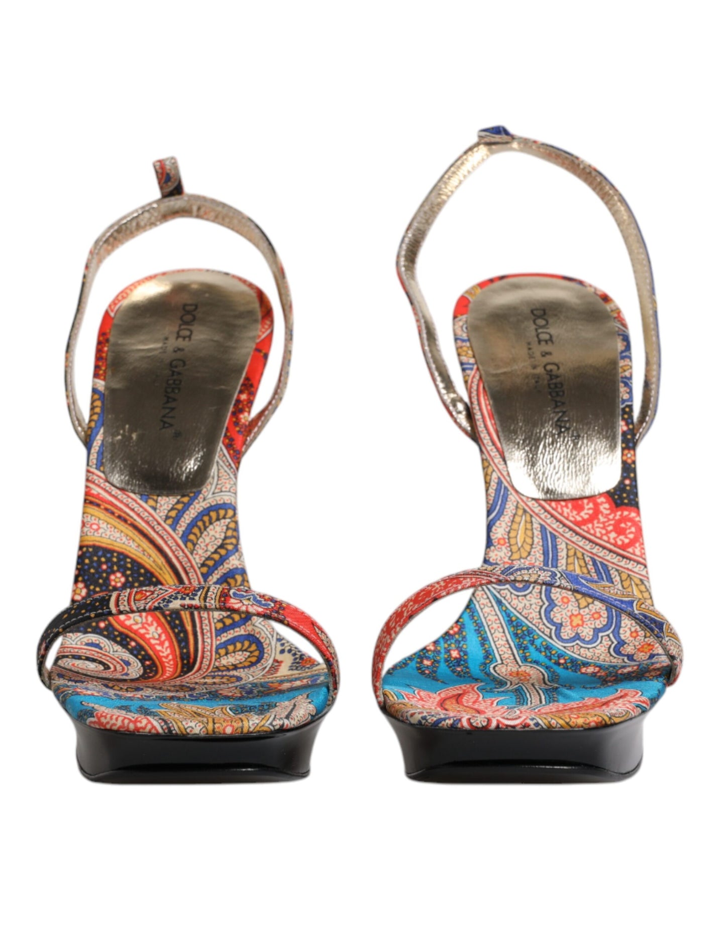 Dolce & Gabbana Multicolor Floral High Heels Sandals Shoes Dolce & Gabbana