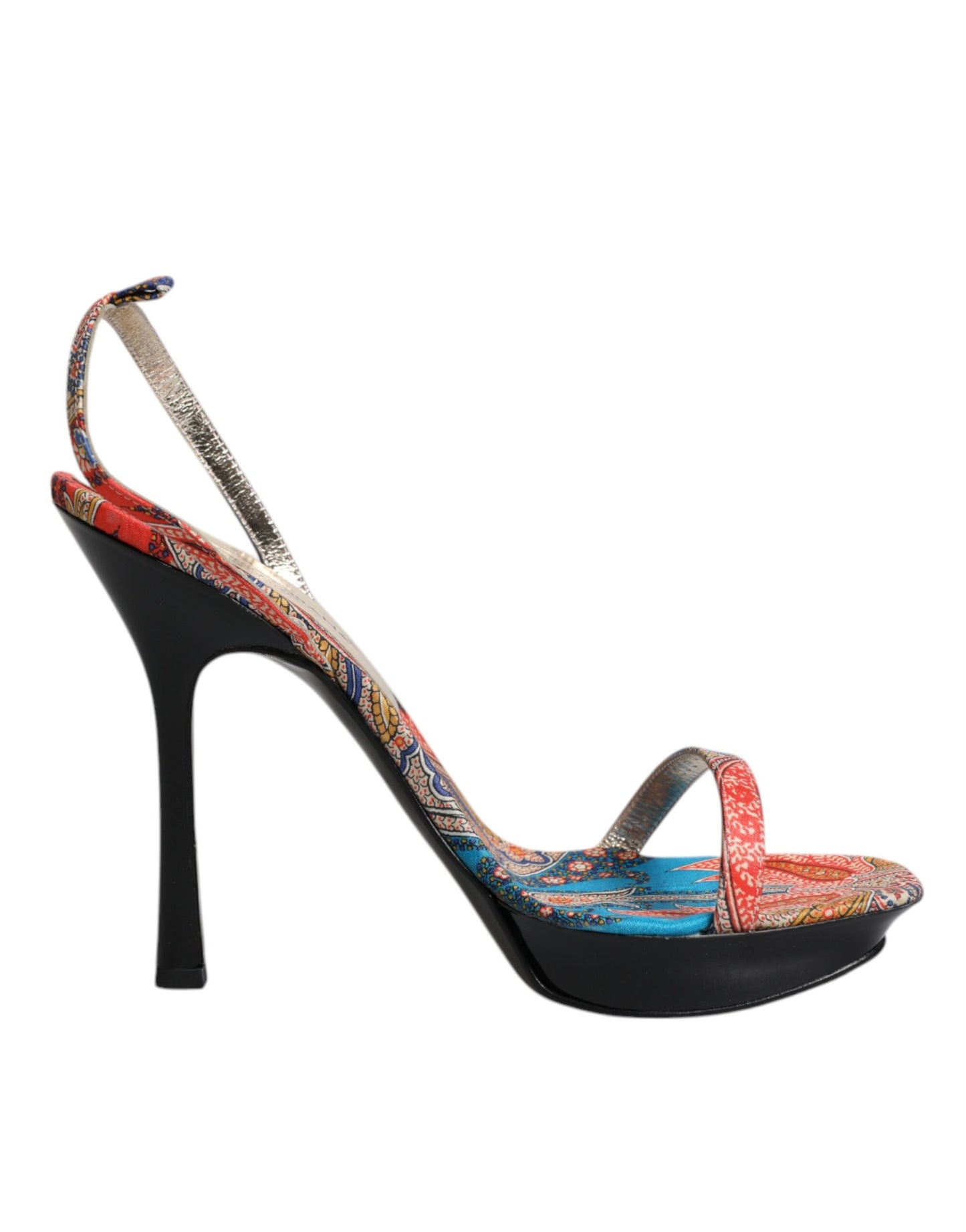 Dolce & Gabbana Multicolor Floral High Heels Sandals Shoes Dolce & Gabbana