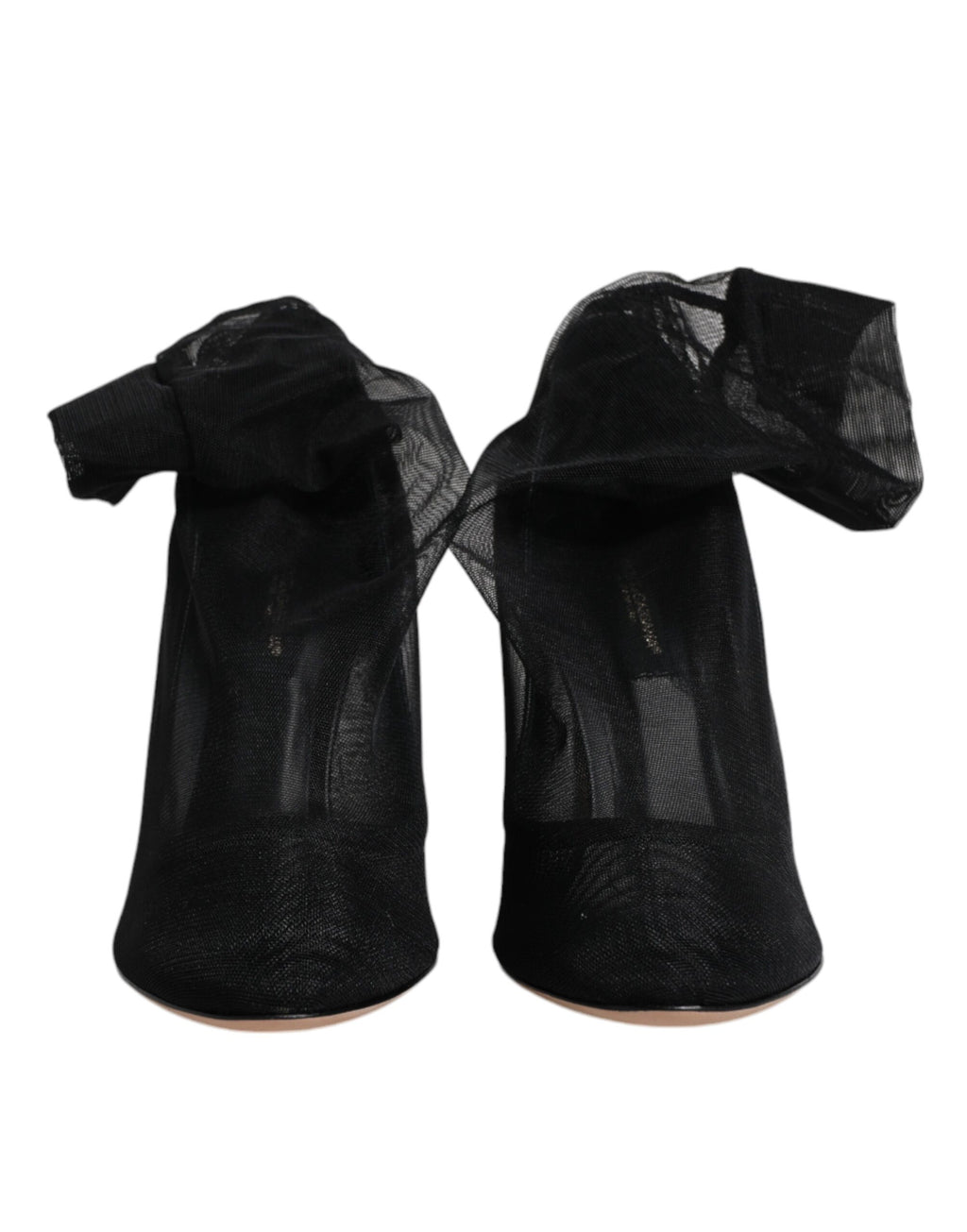 Dolce & Gabbana Black Nylon Mesh Sock Style Boots Shoes - Eljoys Fashion 