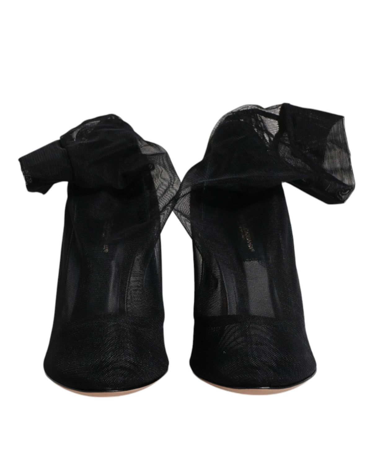 Dolce & Gabbana Black Nylon Mesh Sock Style Boots Shoes - Eljoys Fashion 