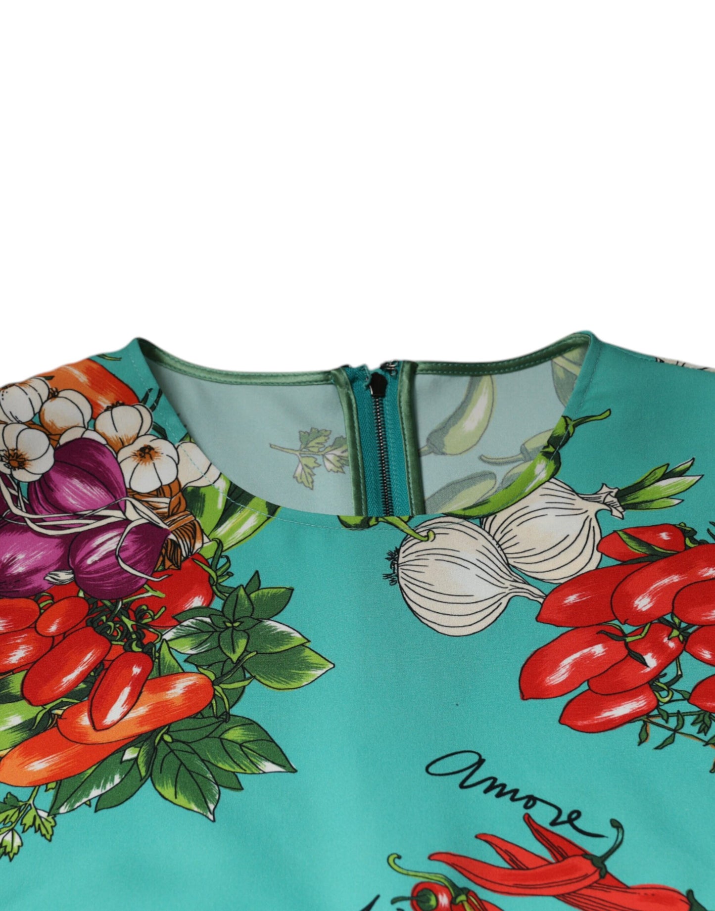 Dolce & Gabbana Multicolor Vegetables Sleeveless Tank Top Dolce & Gabbana
