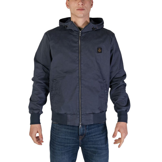 Refrigiwear Blue Cotton Jackets & Coat Refrigiwear