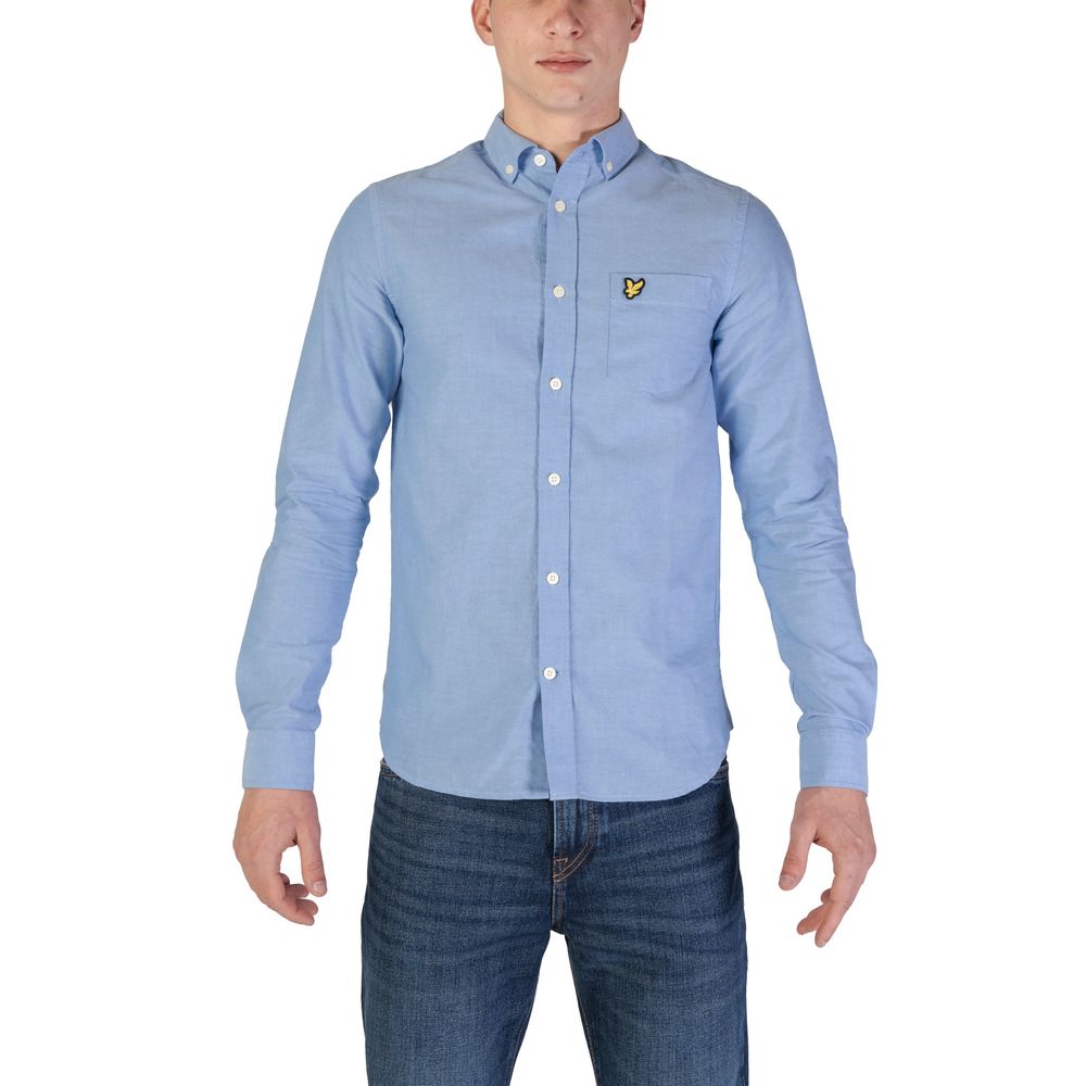 Lyle & Scott Blue Organic Cotton Shirt Lyle & Scott