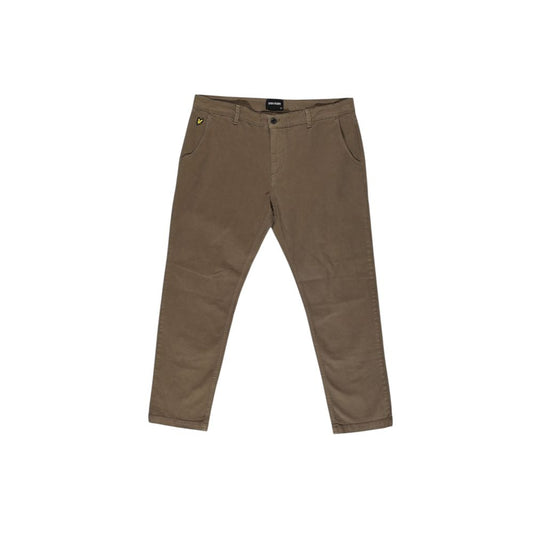 Lyle & Scott Beige Cotton Pant Lyle & Scott