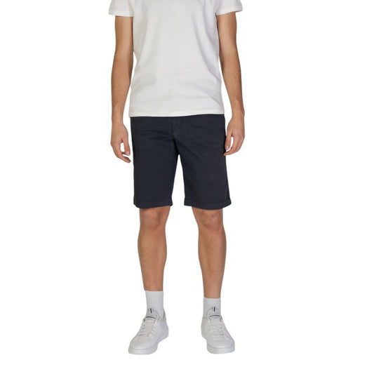 Refrigiwear Blue Cotton Bermuda Refrigiwear