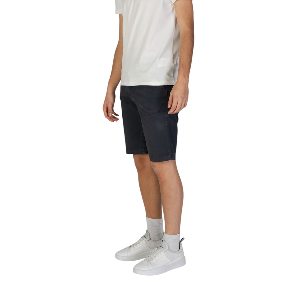 Refrigiwear Blue Cotton Bermuda Refrigiwear