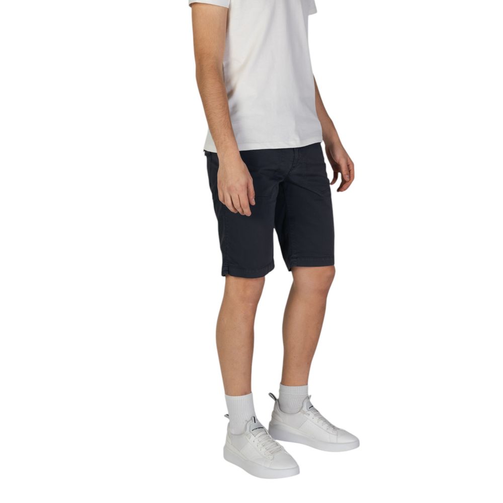 Refrigiwear Blue Cotton Bermuda Refrigiwear