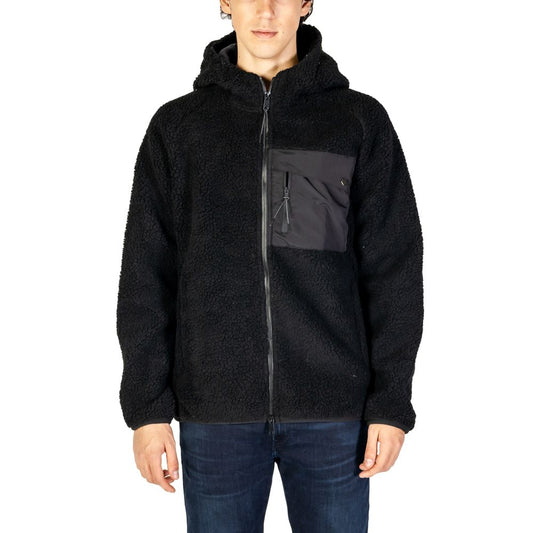 Hydra Clothing Black Polyester Jackets & Coat Hydra Clothing