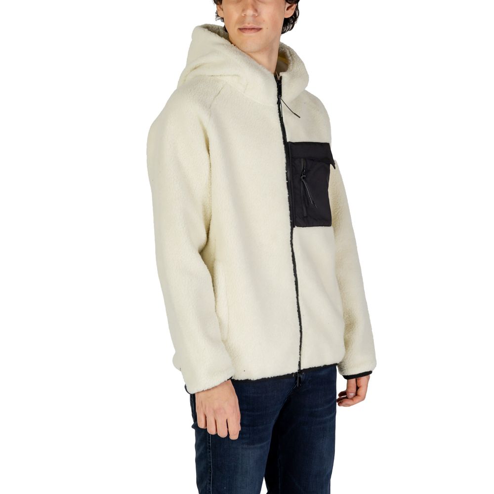Hydra Clothing Cream Polyester Jackets & Coat Hydra Clothing