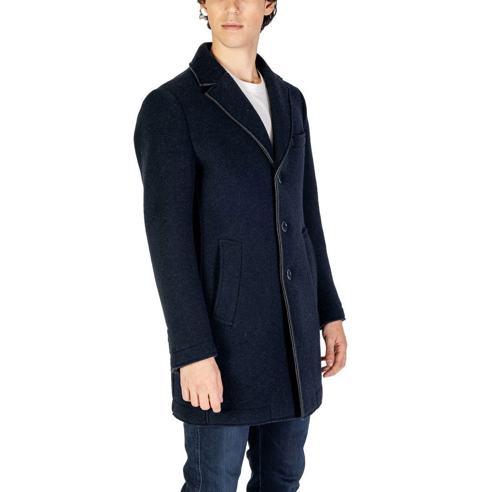 Hydra Clothing Blue Wool Coat Hydra Clothing