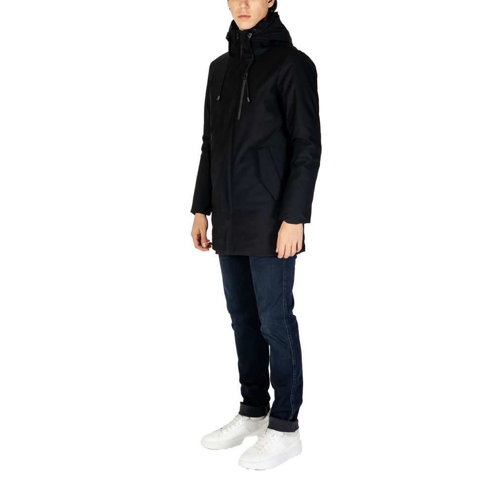 Hydra Clothing Black Nylon Jackets & Coat Hydra Clothing