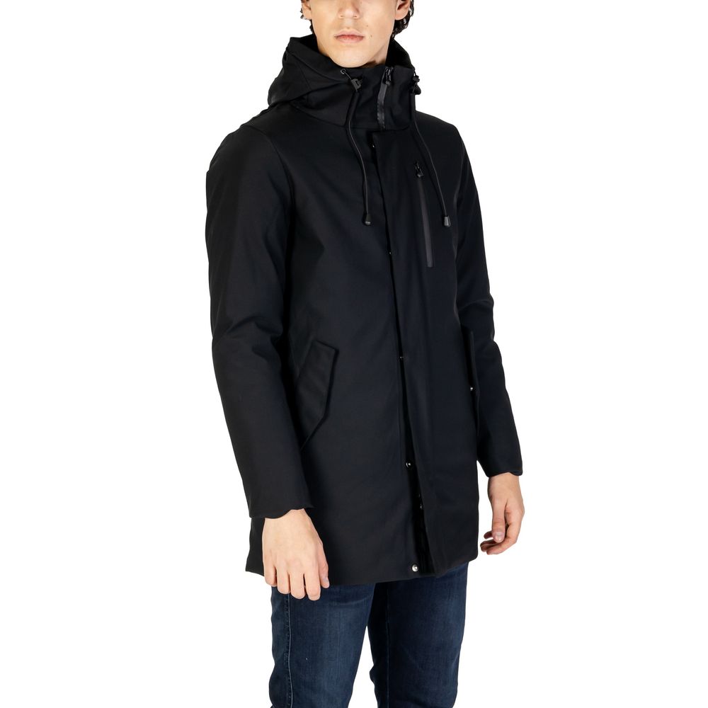 Hydra Clothing Black Nylon Jackets & Coat Hydra Clothing