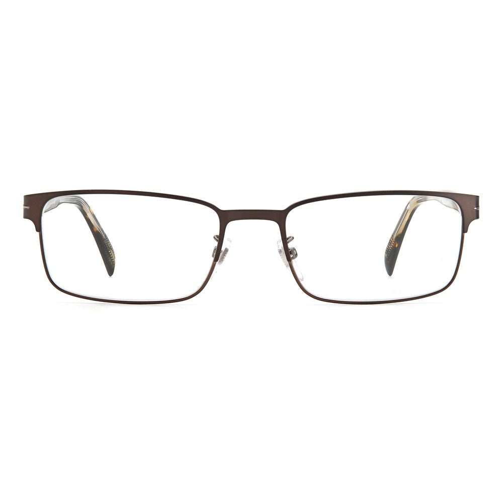 David Beckham Brown Metal Glasses Frames