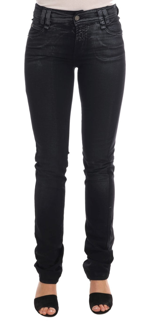 John Galliano Gray Wash Cotton Stretch Regular Fit Jeans John Galliano