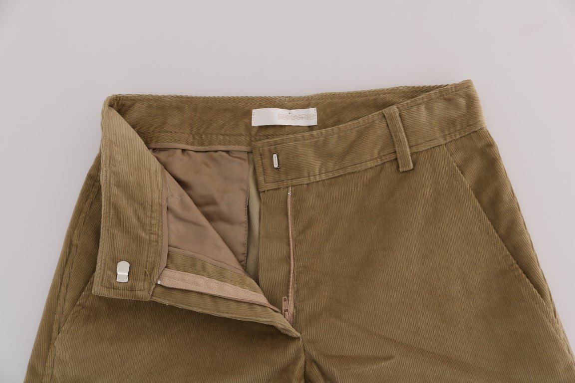 Ermanno Scervino Beige Cotton Corduroys Pants Ermanno Scervino