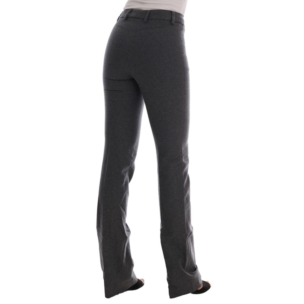 Ermanno Scervino Gray Wool Stretch Slim Pants