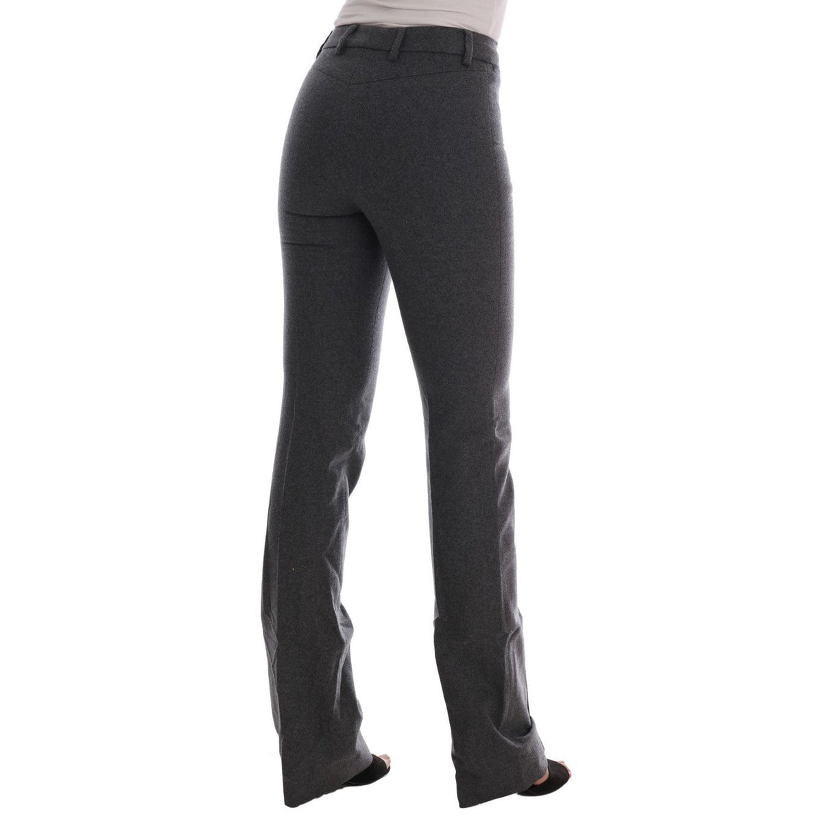 Ermanno Scervino Gray Wool Stretch Slim Pants