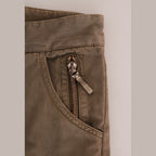 Ermanno Scervino Brown Cotton Casual Slim Fit Pants