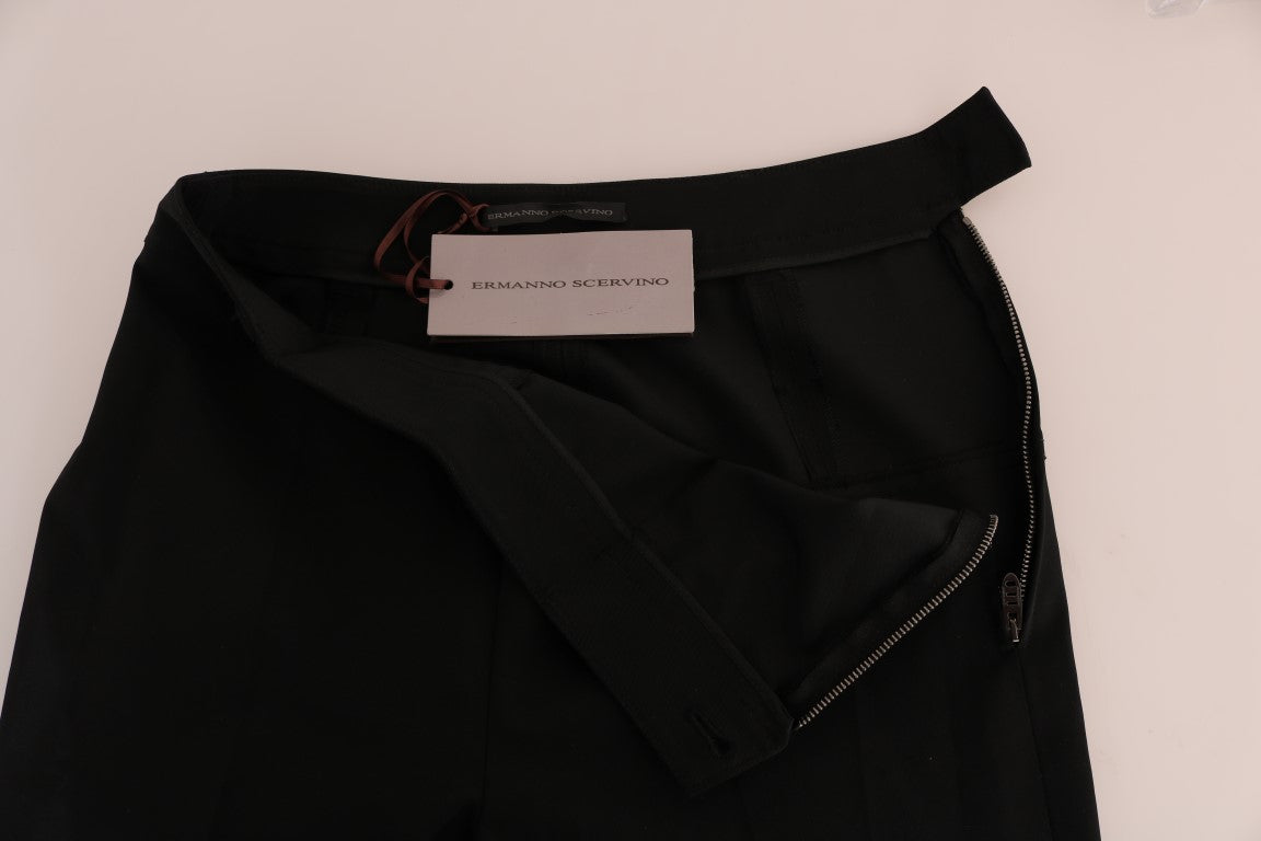 Ermanno Scervino Black Stretch Leggings Pants Ermanno Scervino