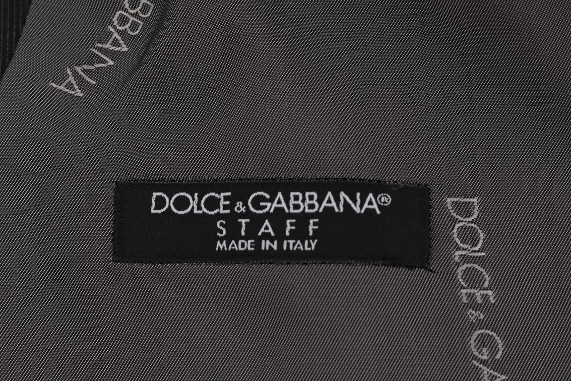 Dolce & Gabbana Gray STAFF Cotton Rayon Vest Dolce & Gabbana