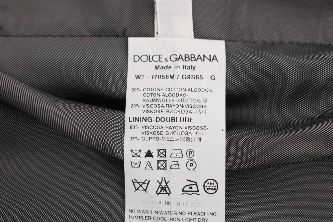 Dolce & Gabbana Black STAFF Cotton Rayon Vest Dolce & Gabbana